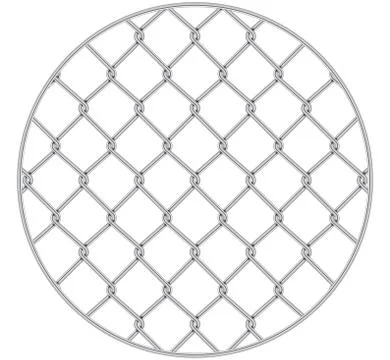 Rabitz. Progressive protective mesh of thick chrome wire that cannot be erode Stock-Illustration