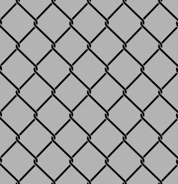 Rabitz seamless pattern. Mesh netting ornament. Mesh fence background Stock Illustration