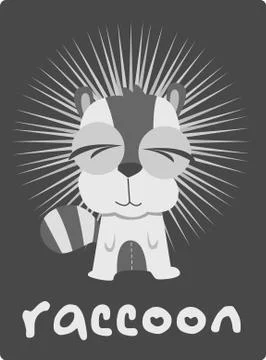 Raccoon Stock Illustration