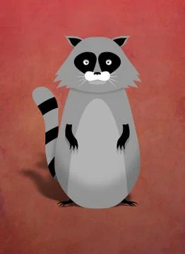 Raccoon Stock Illustration