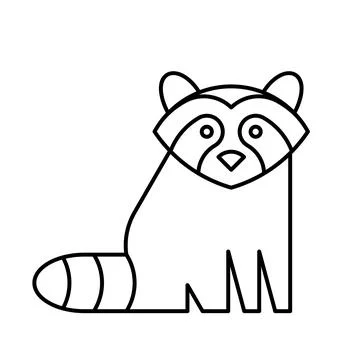 Raccoon logo Stock Illustration