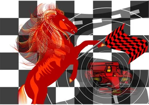 Race. abstract background Stock Illustration