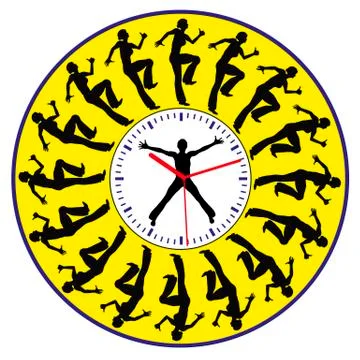 Race against Time Illustrazione stock