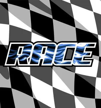 Race and fire in it Stock Illustration