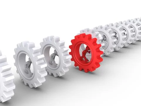 Race between the workforce Stock Illustration