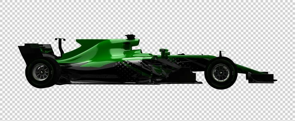 Race car. 3d rendering. 3d illustration Stock Illustration