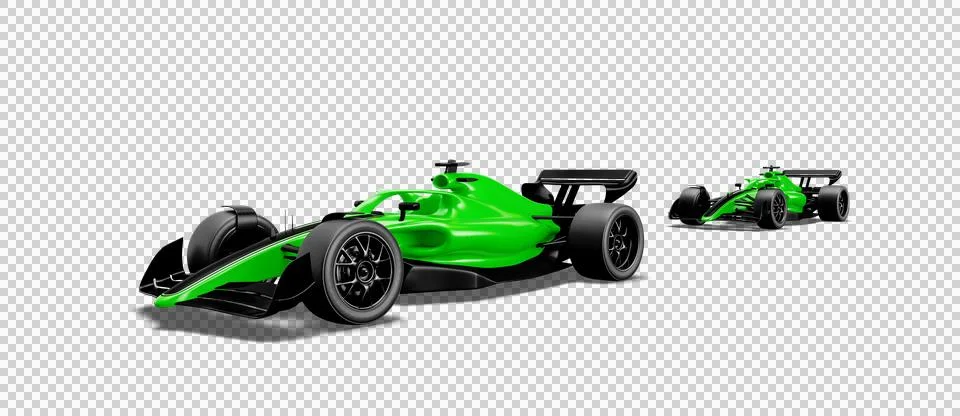 Race car. 3d rendering. 3d illustration Stock Illustration