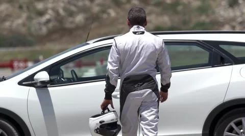 Race car driver Stock Footage 41267177