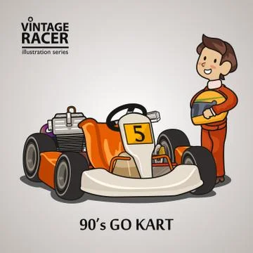Race Car Driver Stock Illustration