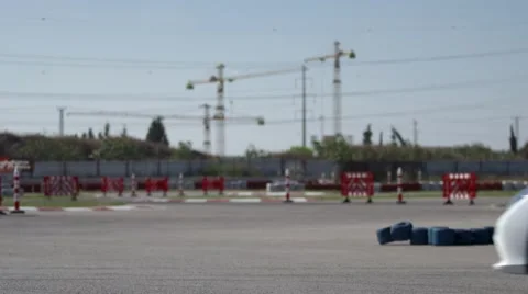 Race car driver stops and gets out Stock Footage 41266651