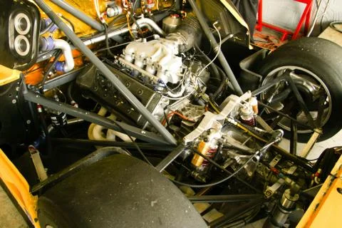 Race car engine Foto stock
