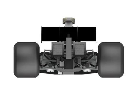 Race car formula back view Stock Illustration