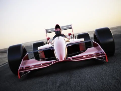 Race car front view Stock Illustration