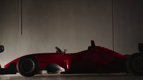 Race car in the garage Stock-Footage 264397165