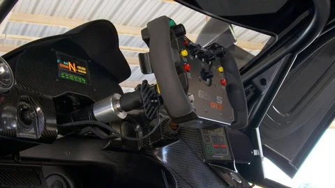 Race car interior Stock Footage 74764716