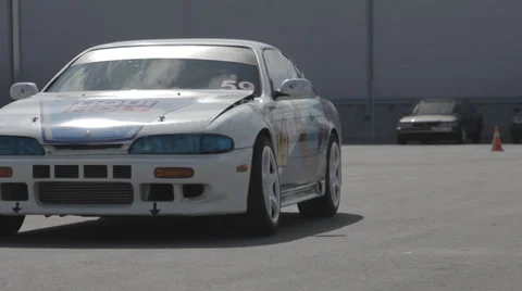 Race car on the parking Stock Footage 39398018