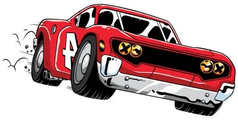 Race Car Speeding イラスト素材