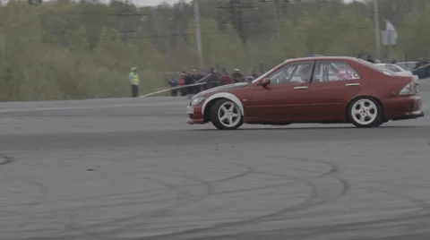 Race car on the track Stock Footage 39397684
