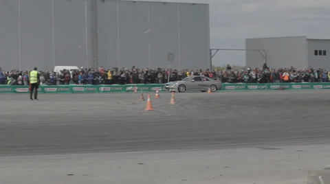 Race car on the track Stock Footage 39397696