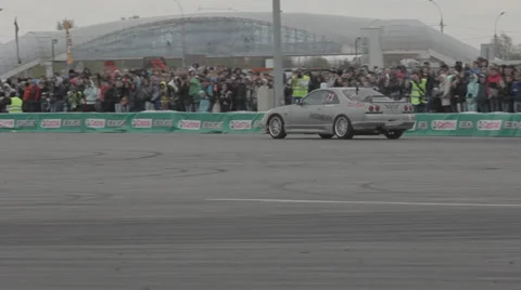 Race car on the track Stock Footage 39397788