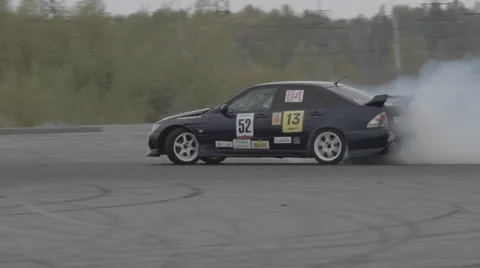 Race car on the track Stock Footage 39397820