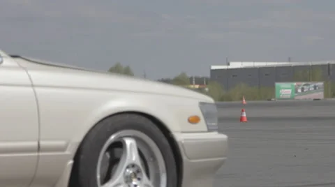 Race car on the track Stock Footage 39398056