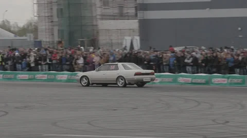 Race car on the track Stock Footage 39398189