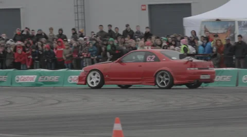 Race car on the track Stock Footage 39398222
