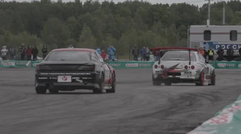 Race car on the track Stock Footage 39623200