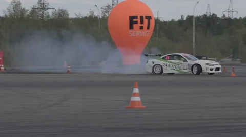 Race car on the track Video stock 39623217