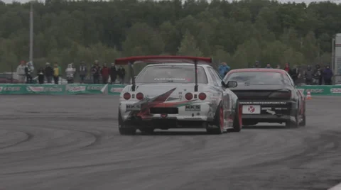 Race car on the track Stock Footage 39623220