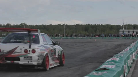 Race car on the track Stock Footage 39628848