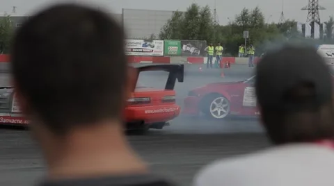 Race car on the track Stock Footage 40765444