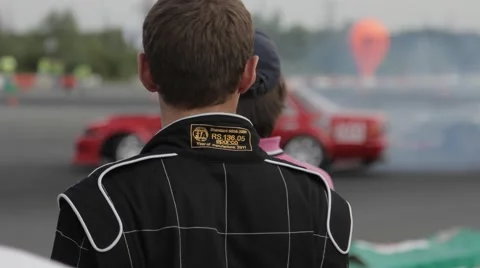 Race car on the track Stock Footage 40765458