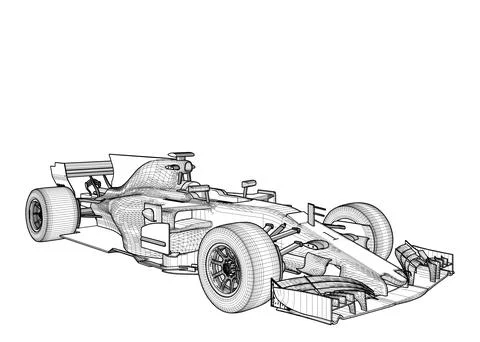Race Car Vector. Stock Illustration