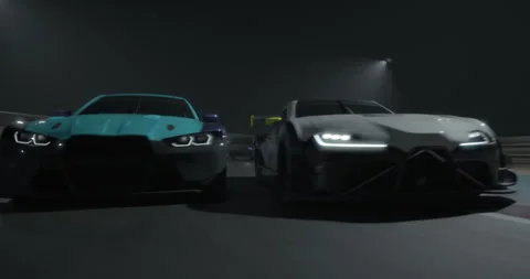 Race cars Stock Footage 332874816