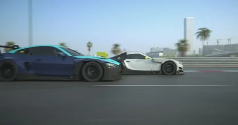 Race cars Stock Footage 332874817