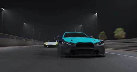 Race cars Stock Footage 332874915