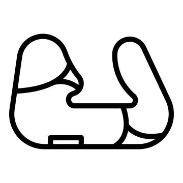 Race circuit icon outline vector. Start finish Stock Illustration