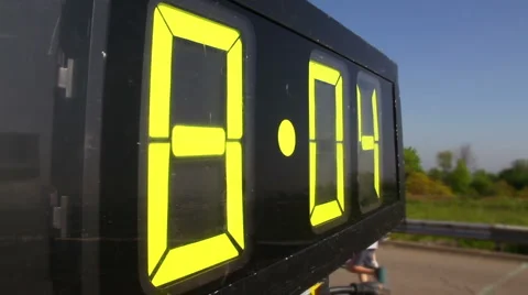 Race Clock 2123 Stock Footage