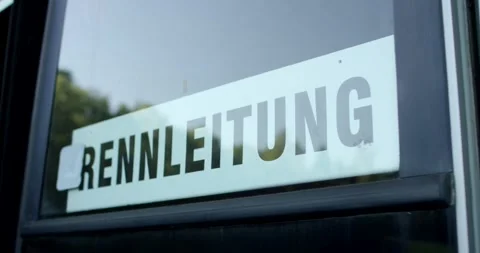 Race Control Sign Hangs Behind The Windshield Of A Vehicle Stock Footage 340262638