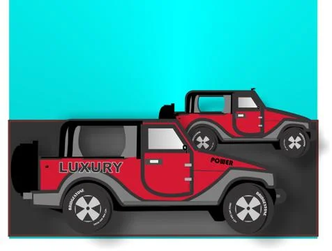 Race crazy car Stock Illustration