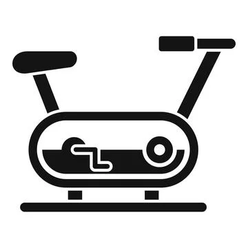 Race exercise bike icon, simple style Illustrazione stock