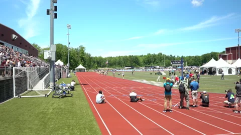 Race Finish Line Stock Footage 202092534