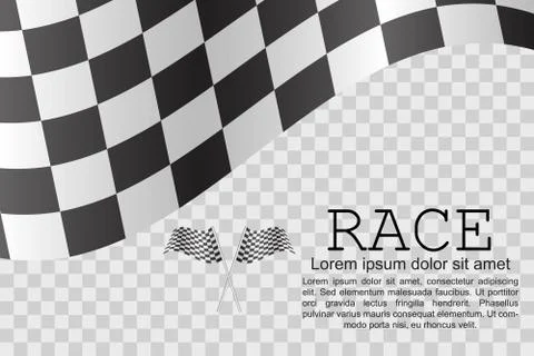 Race flag background vector illustration Stock Illustration