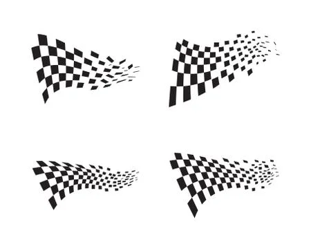 Race flag icon design Illustrazione stock