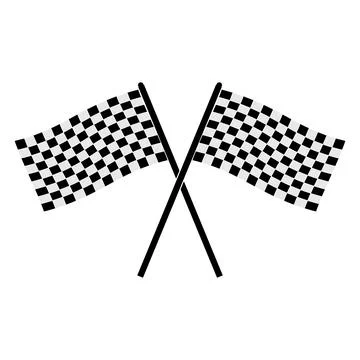 Race flag icon Illustrazione stock