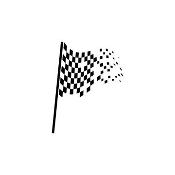 Race flag icon vector design illustration Stock Illustration