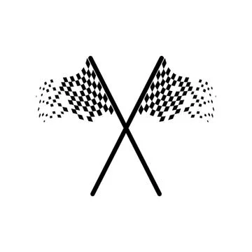 Race flag icon vector design illustration Stock Illustration
