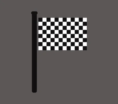 Race flag on white background Stock Illustration